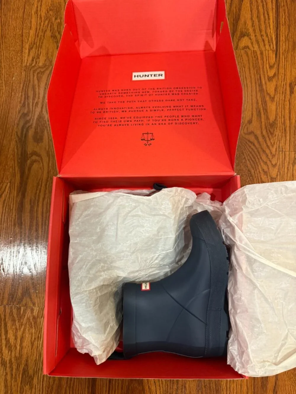 Hunter Kids Navy Rain Boots